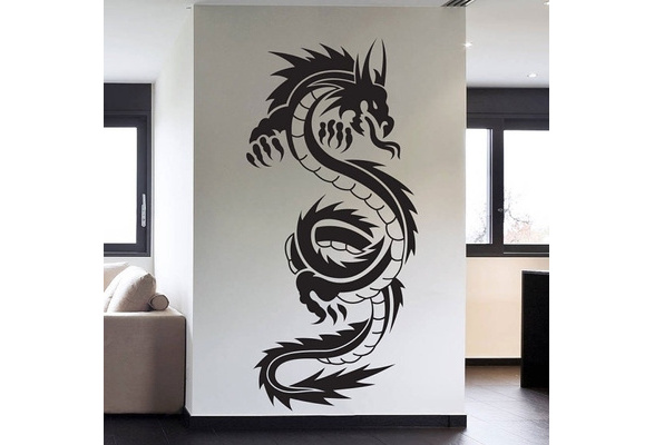 Tattoo Tribal Dragon Wall Decal Art Decor Sticker Vinyl Wish - Tribal Wall Art Stickers Tattoo Tribal Dragon Wall Decal Art Decor Sticker Vinyl Wish - Tribal Wall Art Stickers