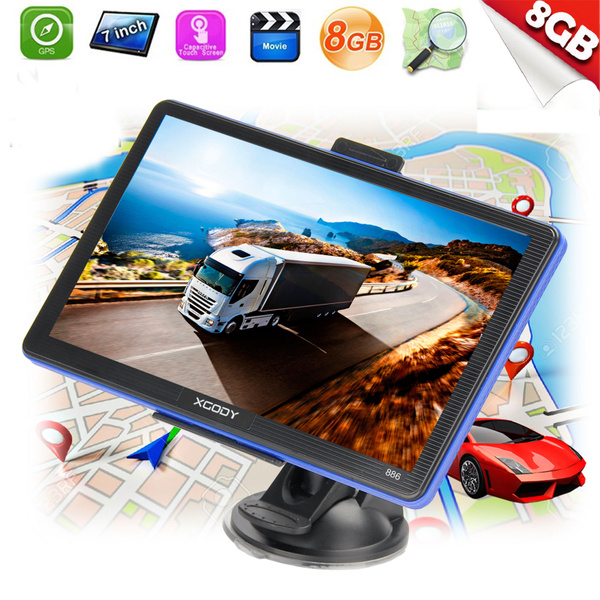 XGODY 886 7-Inch Touchscreen Car GPS Navigation Device With Free Full US Maps 
