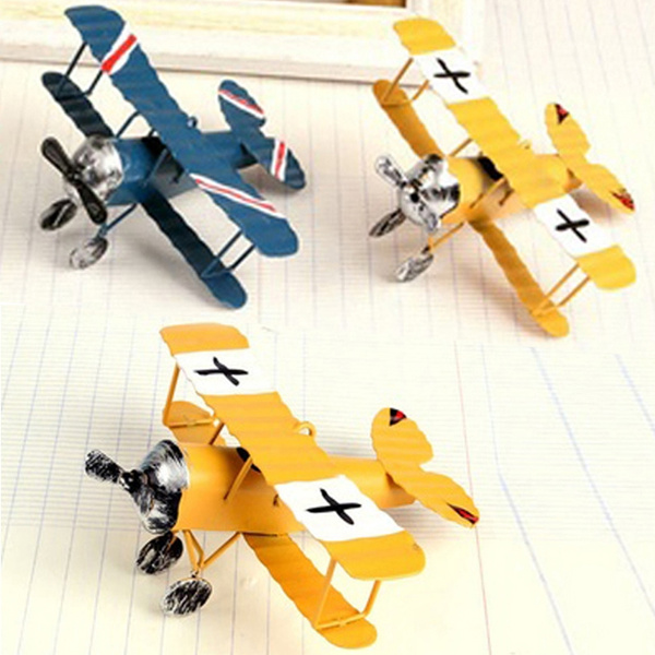 vintage metal toy airplanes