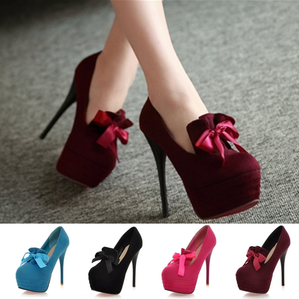 Red bottom sales platform shoes