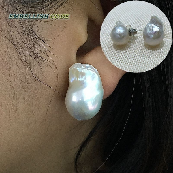 Flameball Pearl Earrings