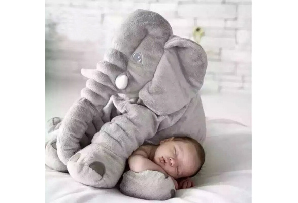 happy kid elephant pillow