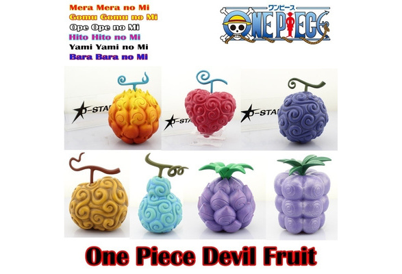 One Piece Devil Fruit Luffy Ace Edward Chopper Super Power Fruit Boxed Pvc Action Figure Collection Model Toy 7pcs For Choose New Wish