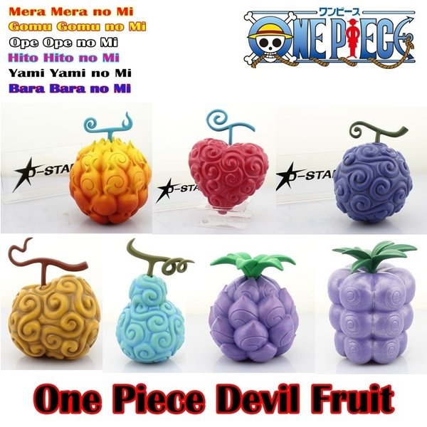 One Piece Devil Fruit Luffy Ace Edward Chopper Super Power Fruit Boxed Pvc Action Figure Collection Model Toy 7pcs For Choose New Wish