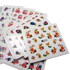 50Sheets/Lot PROMOTION Mix Styles Flower Water Transfer Nail Art Stickers Decals