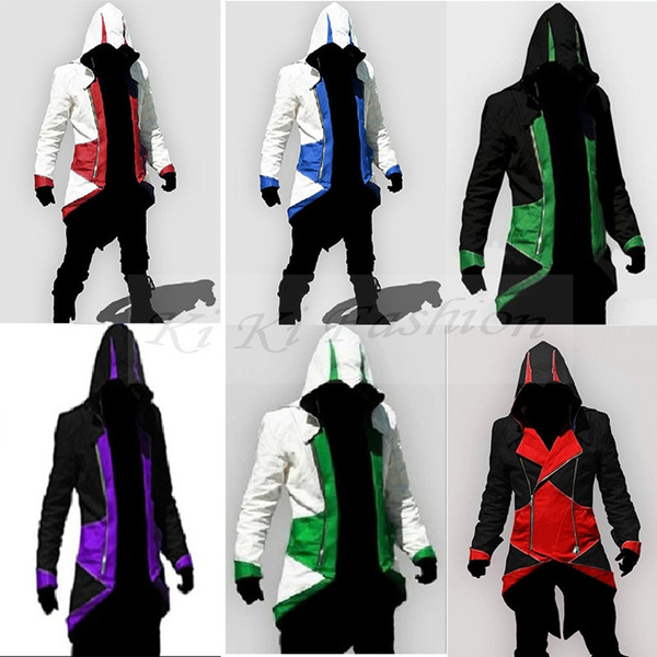 Plus Size Assassins Creed 3 III Conner Kenway Hoodie Coat Jacket Men Women Assassin's Creed Assassin's Costume Connor Overcoat | Wish