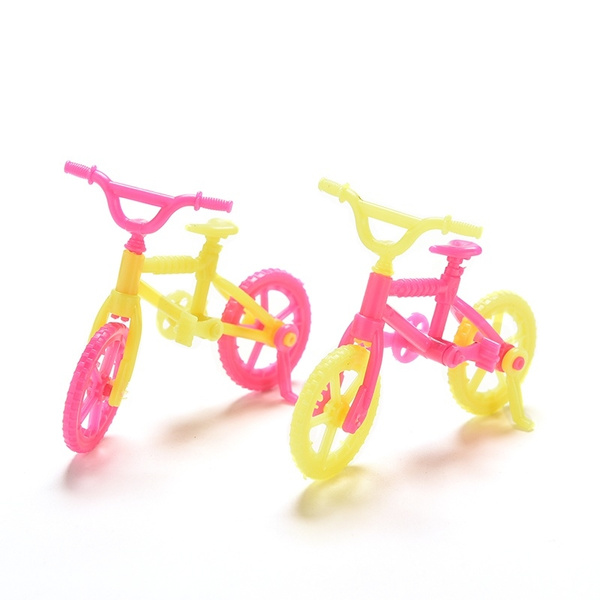 2x Bicycles Bikes Mini Toy for  Accessories Girls Birthday Gift GX 