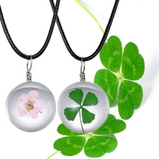 Clover, Chain Necklace, leaf, jeweleryampwatche