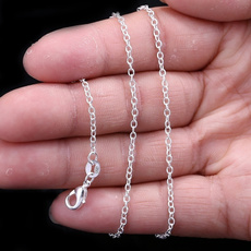 925 sterling silver necklace, Sterling, Chain, women necklace
