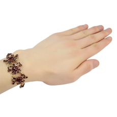 Crystal Bracelet, Chain bracelet, Jewelry, gold