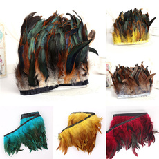 Women clothing Accessories Natural  Multi-Color 10-15cm Beautiful Pheasant Neck Feathers Chicken Feathers