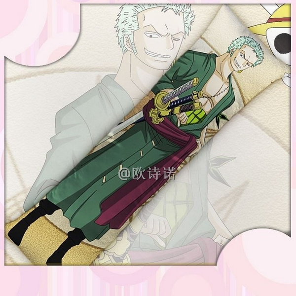 Japanese Anime Dakimakura One Piece Roronoa Zoro Hugging Body Pillow Cover Case