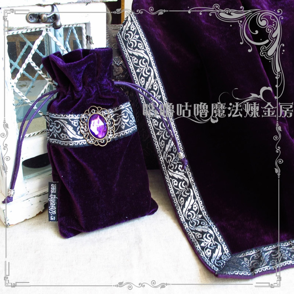 Details about   Altar Tarot Cards Bag Table Cloth Tablecloth Divination Wicca Velvet Retro Black 