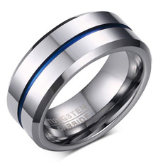 Steel, tungstenring, Engagement Wedding Ring Set, wedding ring