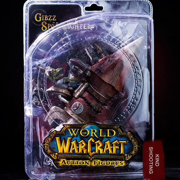 WORLD of WARCRAFT WOW GOBLIN TINKER GIBZZ SPARKLIGHTER ACTION FIGURES STATUE TOY 