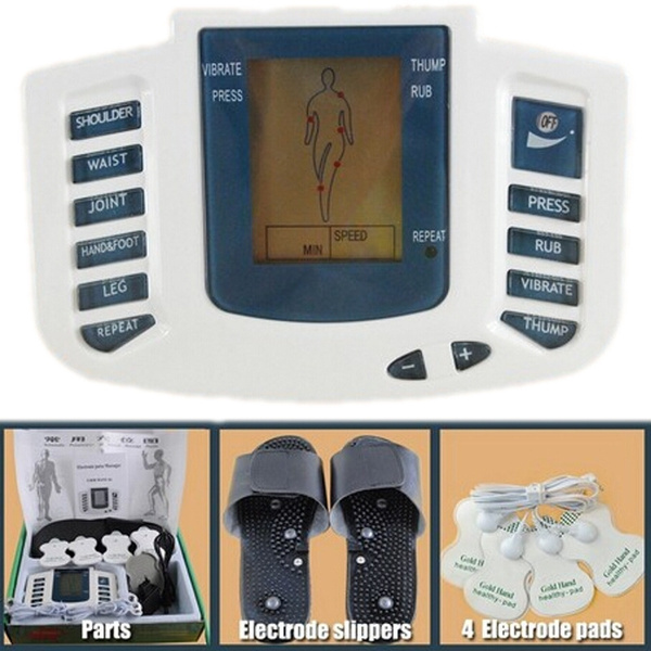 Electric Body Massager Therapy Machine + Acupuncture & Slippers