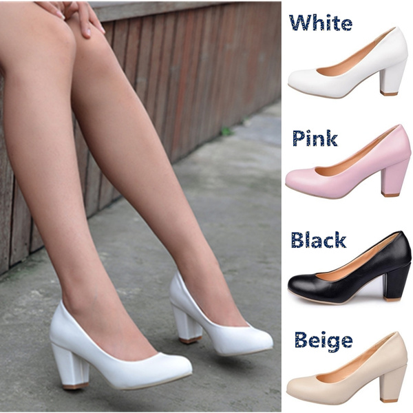 2016 new fashion Plus size 3443 Hot sale round toe women pumps pu