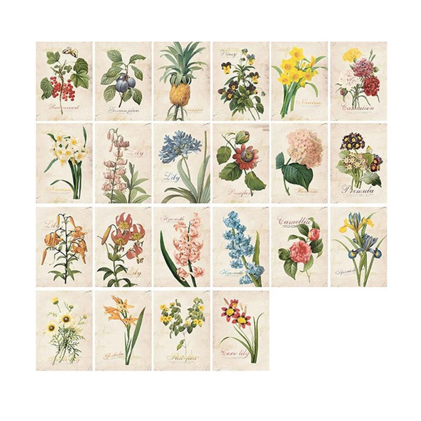 labels print handmade sticky diy vintage diary planner bookmark scrapbooking flower diy kawaii tags gift paper sticker paper gift sticker wish