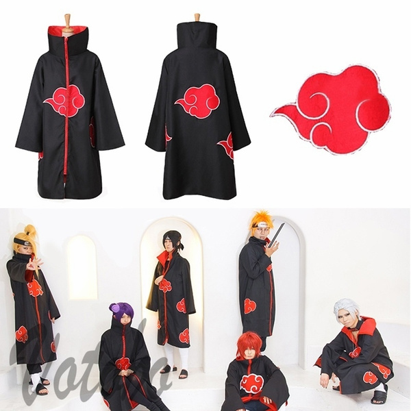 Votobo Cosplay Naruto Akatsuki Uchiha Madara Sasuke Itachi Cloak Cape Clothes Costume Halloween Clothing Wish