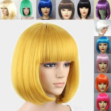 Beauty Women Heat Resistant Hair Synthetic Wig Short BOB Cosplay Lady Full Wigs