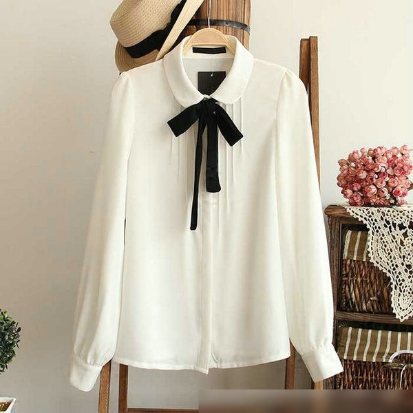 Fashion Female Elegant Bow Tie White 