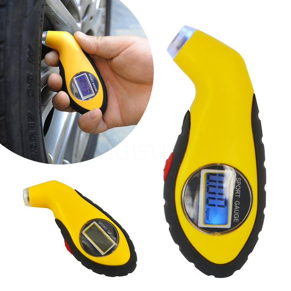 Digital LCD Car Tyre Tire Manometer Barometers Electronic Tire Gauge Tester