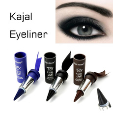 3 Colors Smoky Eyes KAJAL Eyeliner Solid Thick Black Bold Eyes Liner Gel Pencil Makeup Arabian