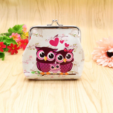New Fashion Vintage Women Lady Cute Owl Pattern Small Wallet Hasp Purse Clutch Bag High Quality