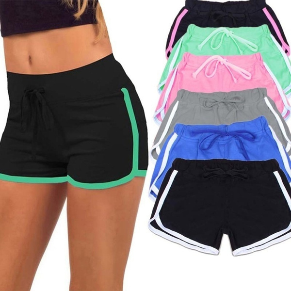 Women Summer Beach Hot Shorts Plus Size Casual Cotton Running Short ...