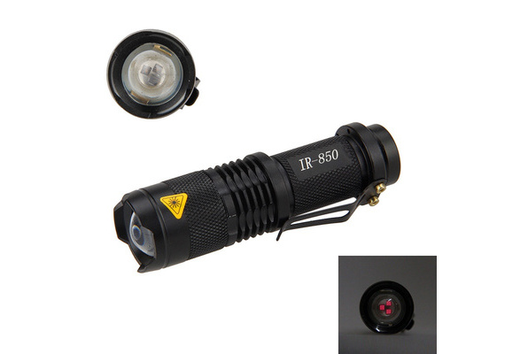 IR LED Flashlight Infrared illuminator Night Vision 850/940nm Zoom Hunting Torch 