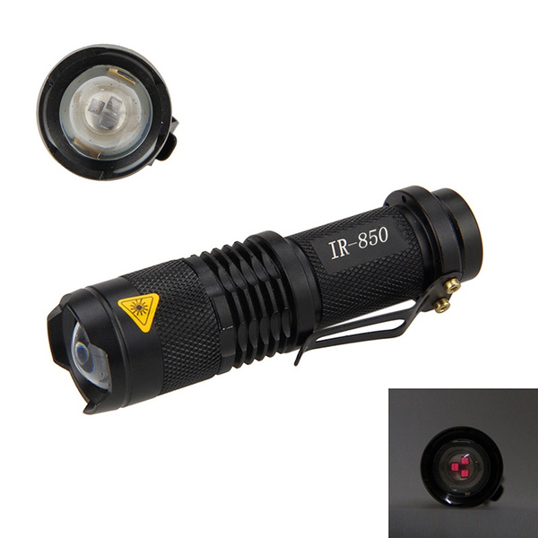IR 940nm 850nm Torch Night Vision Infrared Light Hunting LED Zoomable Flashlight 