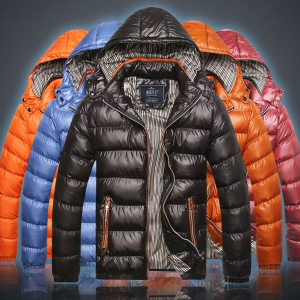 [Jamickiki] Winter Jacket Men Warm Down Casual Parka padded Casual ...