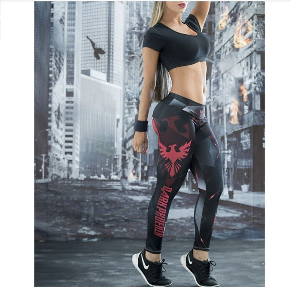 Deportiva popular legging Mujer Gym Fitness Legging Gothic Punk Fitness vintage Leggings Para Mulheres creative 3D Parts Dark Color Spandex Leggins | Wish