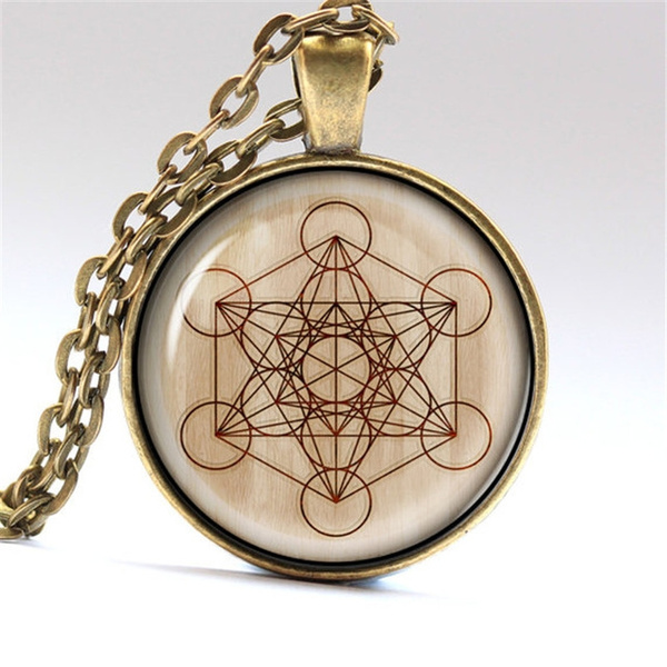 Copper Cthulhu on Goldstone Jera Success Rune Pendant Alien Necklace