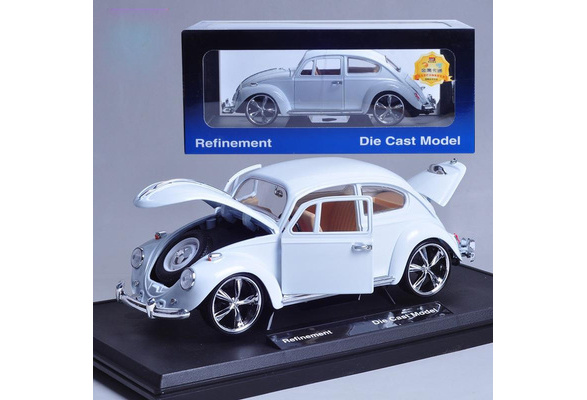 white vw beetle toy car