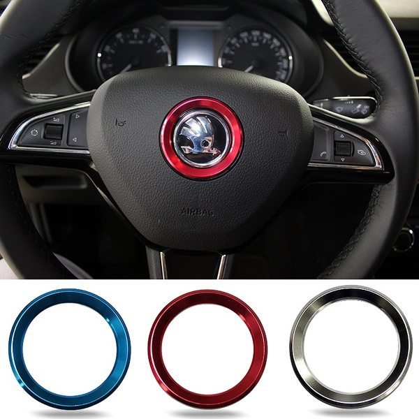 Car Styling Steering Wheel Logo Emblems Ring Decoration Sticker
