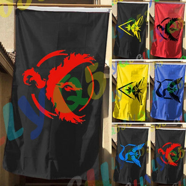 Pokemon Go Team Valor Mystic Instinct Flag Grommets Indoor Outdoor Banner Wish Pokemon Go Team Valor Mystic Instinct Flag Grommets Indoor Outdoor Banner Wish