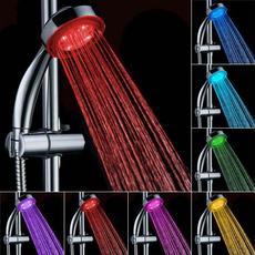 Shower, Bathroom, multicolorledshowerhead, Colorful