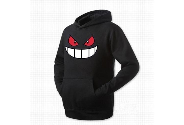 gengar zip up moletom com capuz