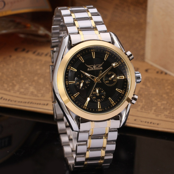 Top Classic Jaragar Brand Watches Men Auto Date,Complete Calendar 6 Hands  Automtic Mechanical Watch Stainless Steel Men's Wristwatches | Wish