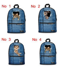 zipperbag, printingbag, canvas backpack, Backpacks