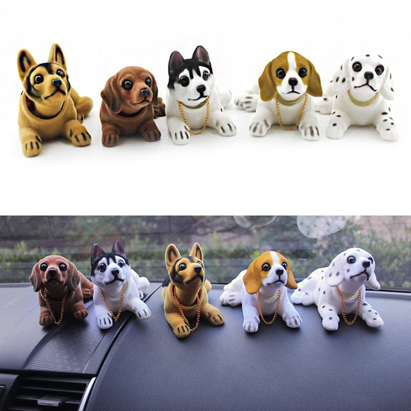 Car Styling Cute Bobblehead Dog Doll Car Nodding Dog Shakes His Head Dogs  For Car Decoration Furnishing Articles