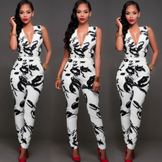Sexy Womens Sleeveless Bandage Bodycon Jumpsuit Romper Trousers Evening Clubwear