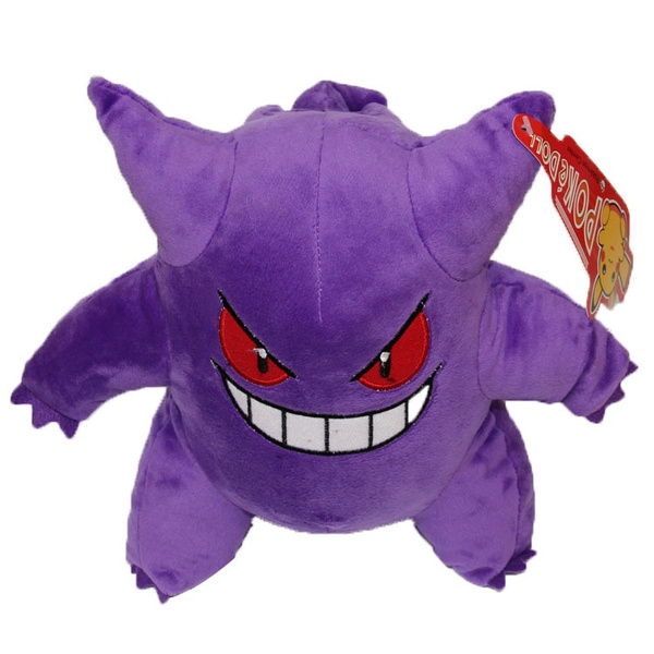 Pokemon novo mega gengar pelúcia brinquedos de pelúcia roxo genga