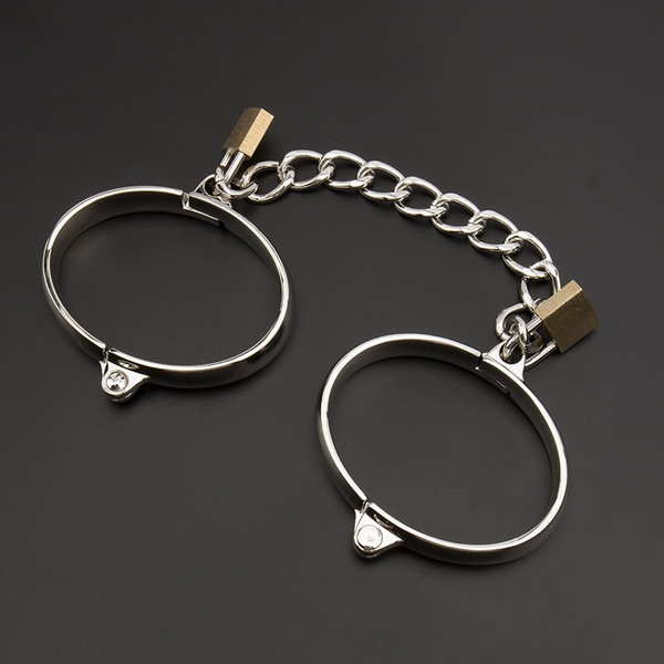 New Stainless Steel Lockable Bondage Handcuffs Ankle Cuffs | Wish