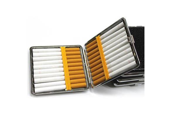 ID Zigarettenbox mit Gravur nach Wunsch 3 Farben Blech Etui für 20 Zigaretten 