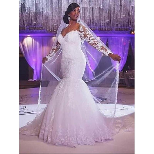 White and purple on sale wedding dress plus size