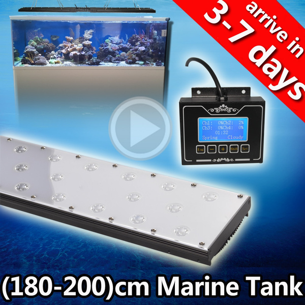 DSunY 72 200cm 6ft LED Aquarium Light for SPS LPS Coral Reef Full Spectrum Programmable Marine Aquarium LED Light Aquario Moon Wish