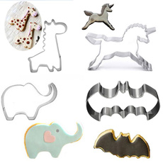 Unicorn Horse Elephants Giraffes Cookies Cutter Mold Cake Biscuit Pastry Baking Mould