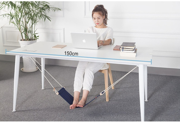 New Home&Outdoor Portable Mini Office Foot Rest Stand Desk Feet Hammock